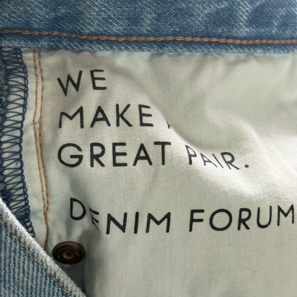 Aritzia Denim Forum The 90’s Vintage Denim Blue long Jeans Skirt waist 24 Sz 00 - Picture 7 of 16